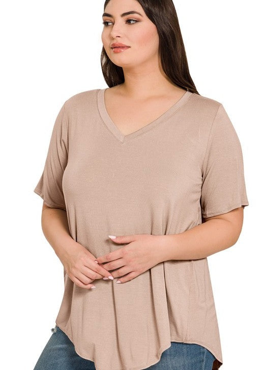 Luxe Butter Soft Tee (2 COLORS) (1X-3X)