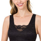 Seamless Bra With Front Lace Cover