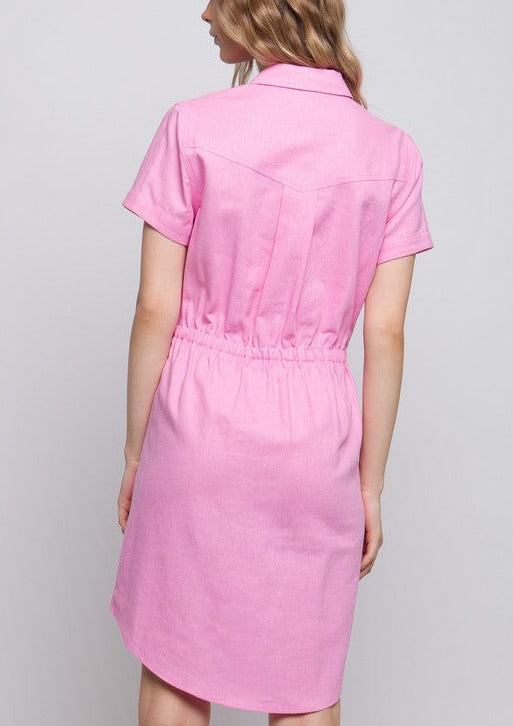 Lilly Linen Shirt Dress