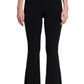 High Rise Front Slit Flare Pants