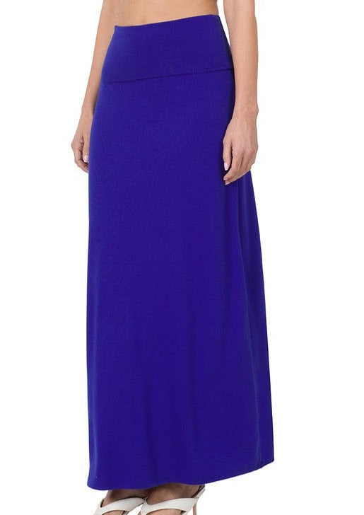 Maxi Skirt - Bright Blue (Small-3X)