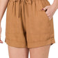 Drawstring Linen Shorts (2 COLORS)