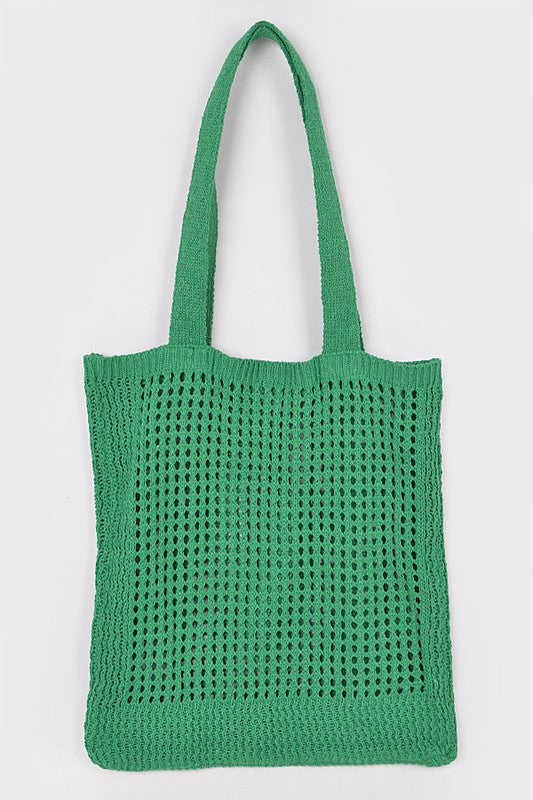 Open Knit Tote Bag (3 COLORS)